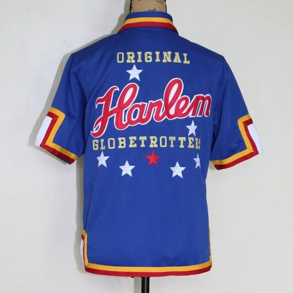 Platinum Fubu Harlem Globetrotters Blue Embriodered Warm Up